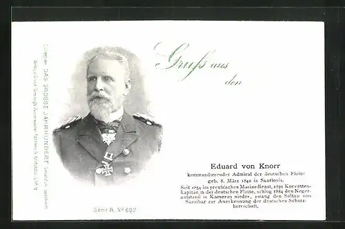 AK Admiral Eduard von Knorr in Uniform