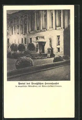 AK Berlin, Portal des Preussischen Herrenhauses