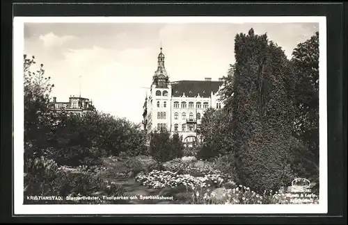 AK Kristianstad, Stenpartiväxter, Tivoliparken och Sparbankshuset