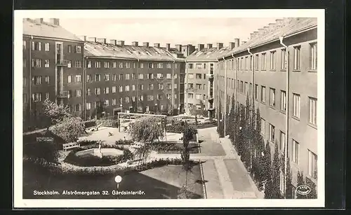 AK Stockholm, Alströmergatan 32. Gardsinteriör