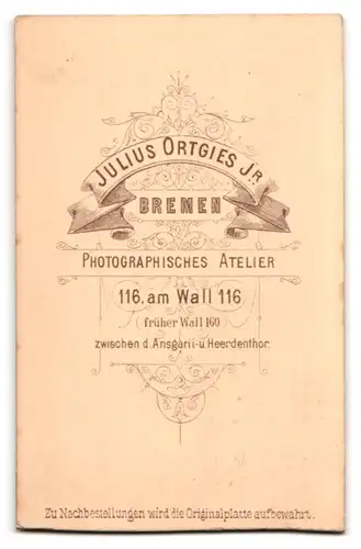 Fotografie Julius Ortgies, Bremen, am Wall 116, Portrait bildhübsches Kinderpaar in niedlicher Kleidung