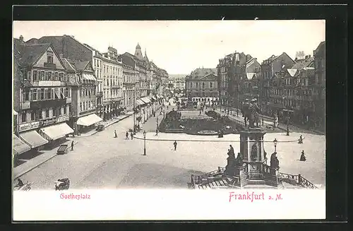 AK Frankfurt, Blick zum Goetheplatz