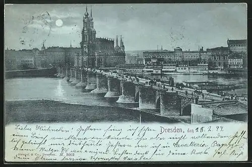 Mondschein-AK Dresden, Panorama