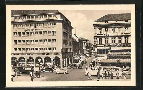 AK Berlin, Haus der Schweiz Unter den Linden Ecke Friedrichstrasse