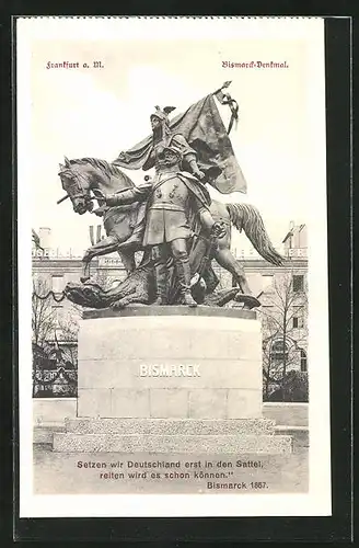 AK Frankfurt, Bismarck-Denkmal