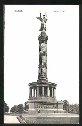 AK Berlin-Tiergarten, Partie an der Siegessäule