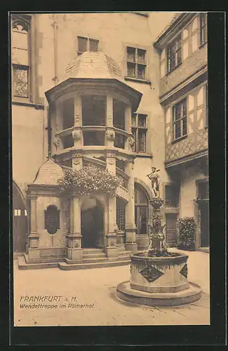 AK Alt-Frankfurt, Wendeltreppe im Römerhof