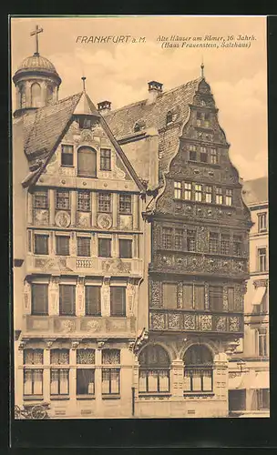AK Alt-Frankfurt, Alte Häuser am Römer, Salzhaus