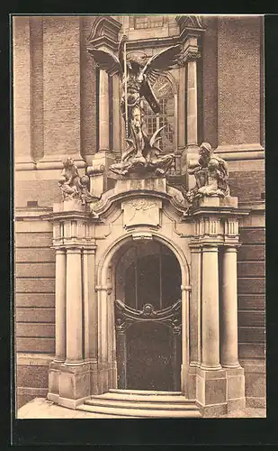 AK Hamburg-Neustadt, Haupteingang der Grossen Michaeliskirche 1912