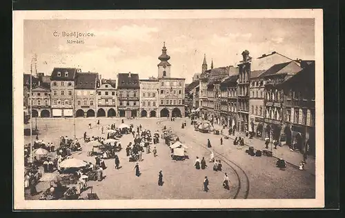 AK Budweis / Ceske Budejovice, Namesti