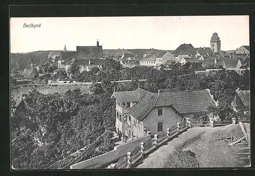 AK Bechyne, Ausblick auf die Ortschaft