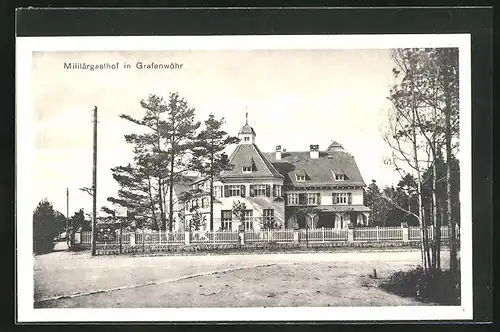 AK Grafenwöhr, am Militärgasthof