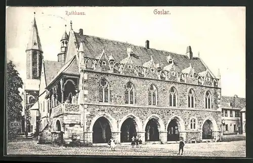 AK Goslar, am Rathaus