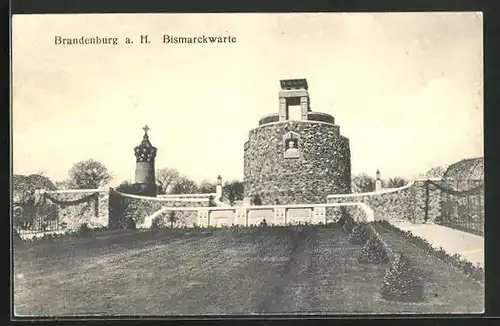 AK Brandenburg / Havel, an der Bismarckwarte