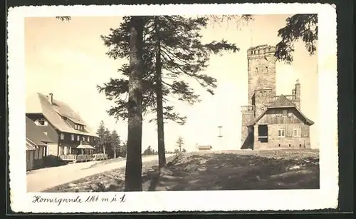 AK Sasbachwalden, Gasthof & Aussichtsturm Hornisgrinde