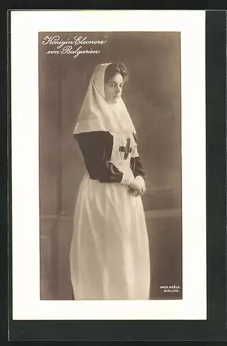 AK Königin Eleonore von Bulgarien im Schwesternkleid