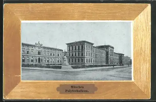 AK München, Theresienstrasse mit Polytechnikum