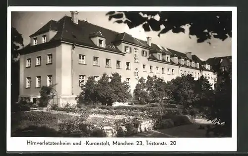 AK München-Schwabing, Hirnverletzenheim und -Kuranstalt, Tristanstr. 20