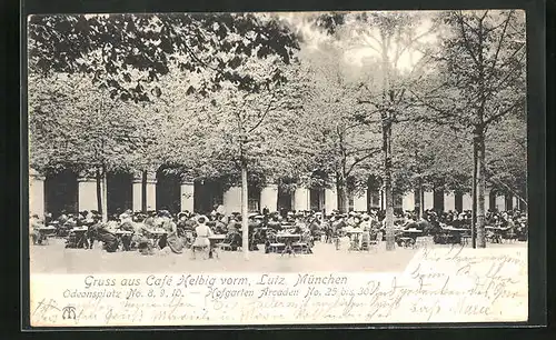 AK München, Café Helbig, Odeonsplatz 8