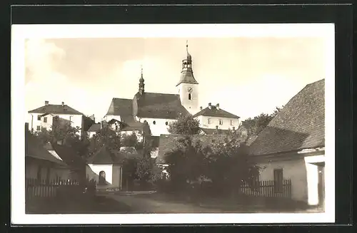 AK Rýmarov, Blick auf die Kirche