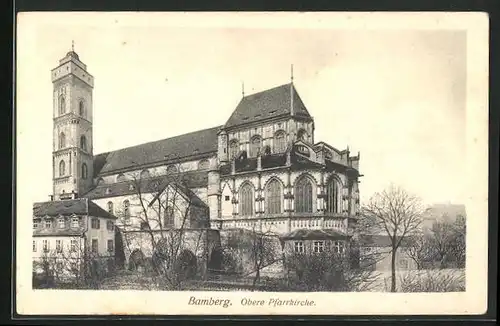 AK Bamberg, die obere Pfarrkirche