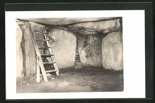 AK Westerland auf Sylt, Abstieg in die Felsenhöhle