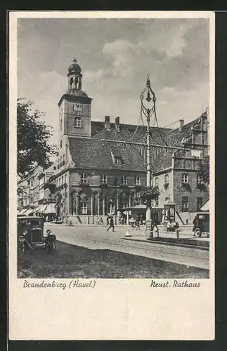 AK Brandenburg / Havel, am Neust. Rathaus