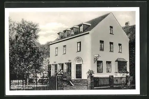 AK Mönchengladbach, vor dem kurgästehaus-Hotel Buchenhof