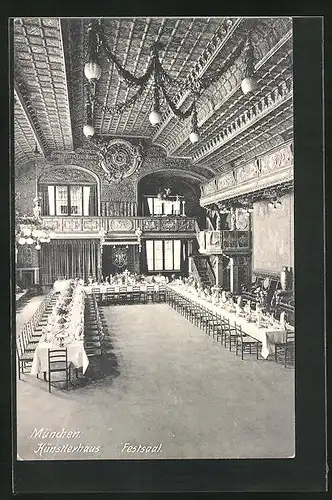 AK München, der Festsaal im Künstlerhaus