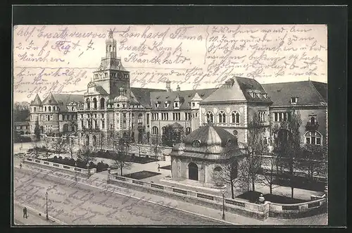 AK München, Blick auf das Nationalmuseum