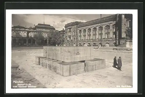 AK München, Denkmal für die 13000 Münchner Gefallenen