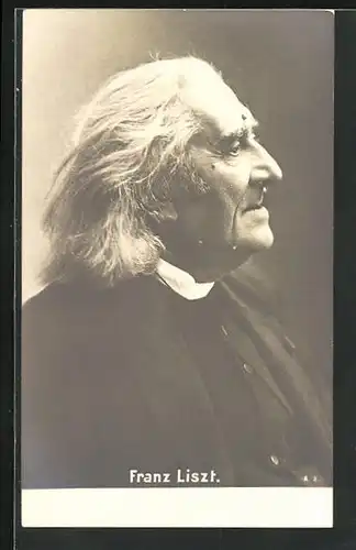 AK Porträt des Pianisten Franz Liszt