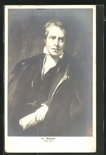 AK Portrait des Malers D. Wilke 1785-1841