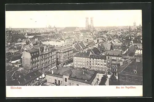 AK München, Panoramablick aus der Vogelschau