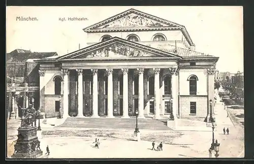 AK München, am Kgl. Hoftheater