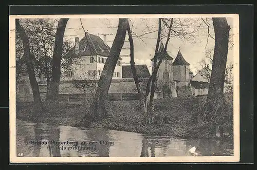 AK München-Obermenzing, Schloss Blutenburg a. d. Würm