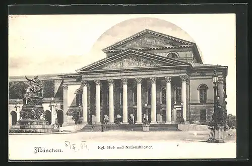 AK München, Kgl. Hof- und Nationaltheater