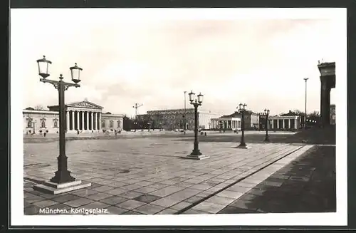 AK München, Blick über den Königsplatz