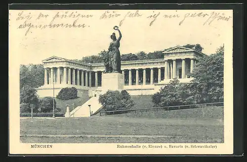 AK München, Bavaria und Ruhmeshalle