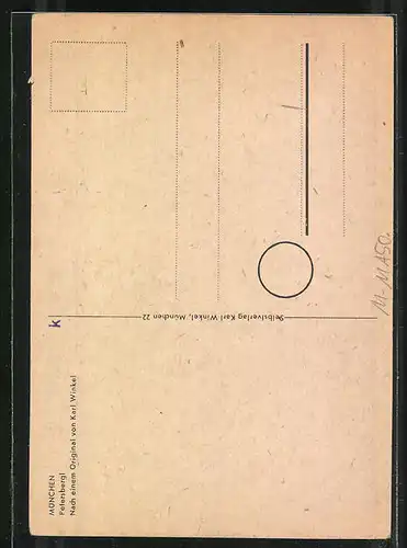 Künstler-AK München, am Petersbergl