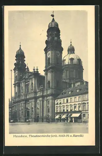 AK München, an der Theatinerkirche