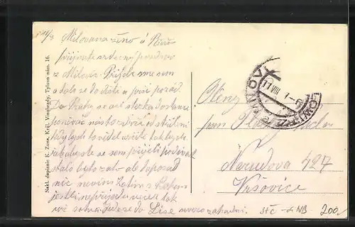 AK Milowitz / Milovice, Totalansicht