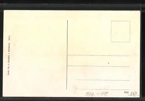 AK Holesov, Strassenblick aus der Vogelschau