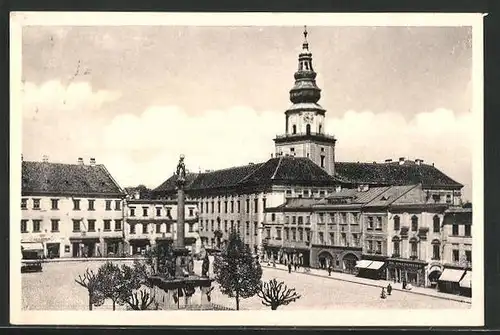 AK Kremsier, Blick zum Stadtplatz