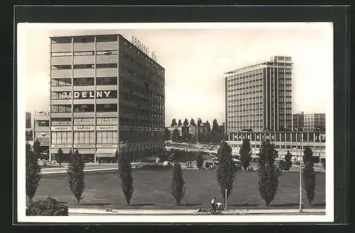 AK Zlin, Warenhaus u. Verwaltungsgebäude der Bata-Werke