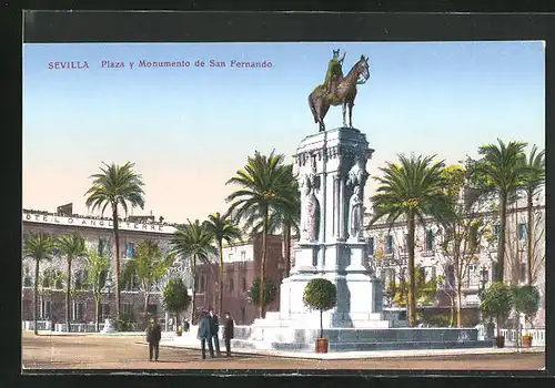 AK Sevilla Plaza y Monumento de San Fernando
