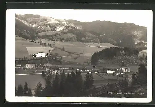 AK Steinhaus am Semmering, Panoramablick vom Berg