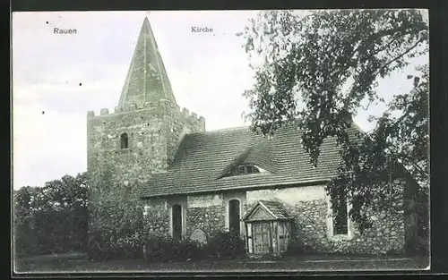 AK Rauen, Partie an der Kirche