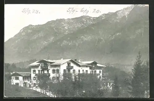 AK Obergrainau, Alpenhotel und Pension Zur Post