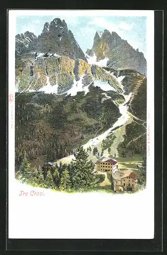 AK Tre Coci, Totalansicht mit Bergen